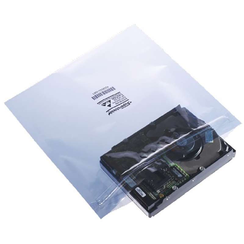 Zip-Lock Metal Static Shielding Bags, 3 X 5", 9mm, 100 Bags per Pacakge